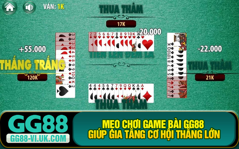 Mẹo Chơi Game Bài GG88 Giúp Gia Tăng Cơ Hội Thắng Lớn